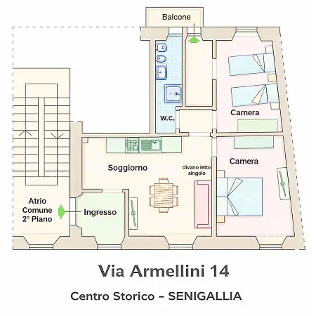 Appartamento Se188 - Senigallia, Trilocale In Centro Storico Con Wifi